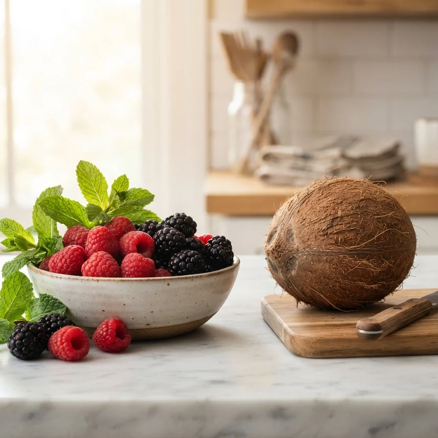 Suco de Framboesa, Amora e Hortelã Impossível de Errar: Passo a Passo para Iniciantes - Ingredientes e Preparo
