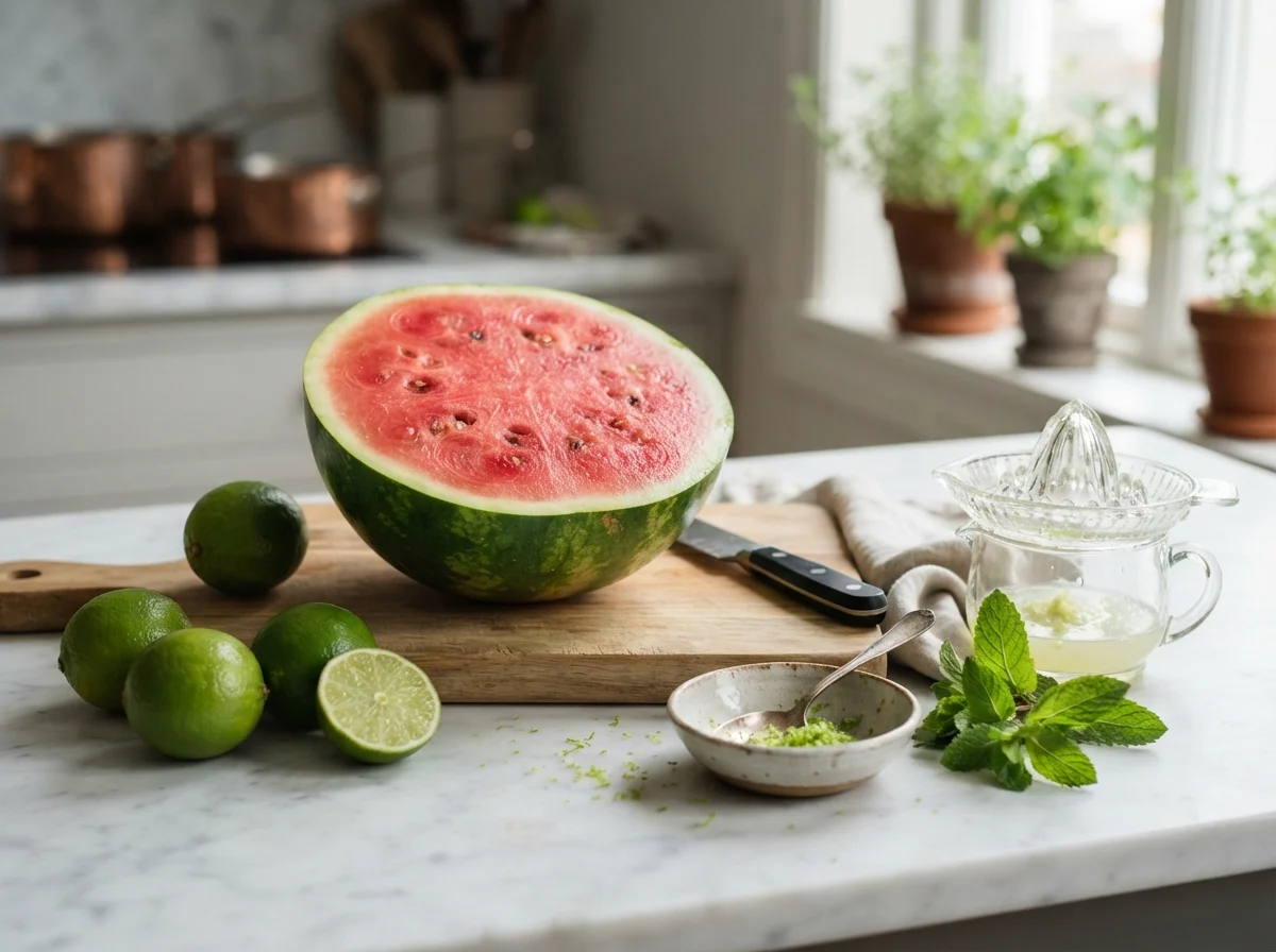 Suco de Melancia com Limão Gourmet: O Segredo do Frescor e Equilíbrio Perfeito - Ingredientes e Preparo