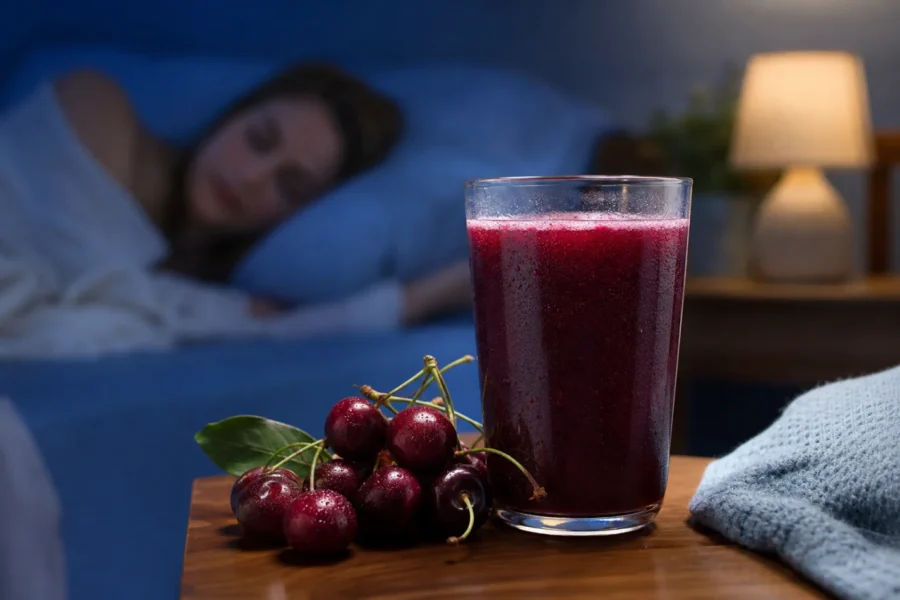 Suco de Cereja e os Benefícios Naturais para Melhorar o Sono à Noite