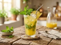 Suco de Abacaxi com Hortelã Perfeito: Refrescante, Digestivo e Cremoso