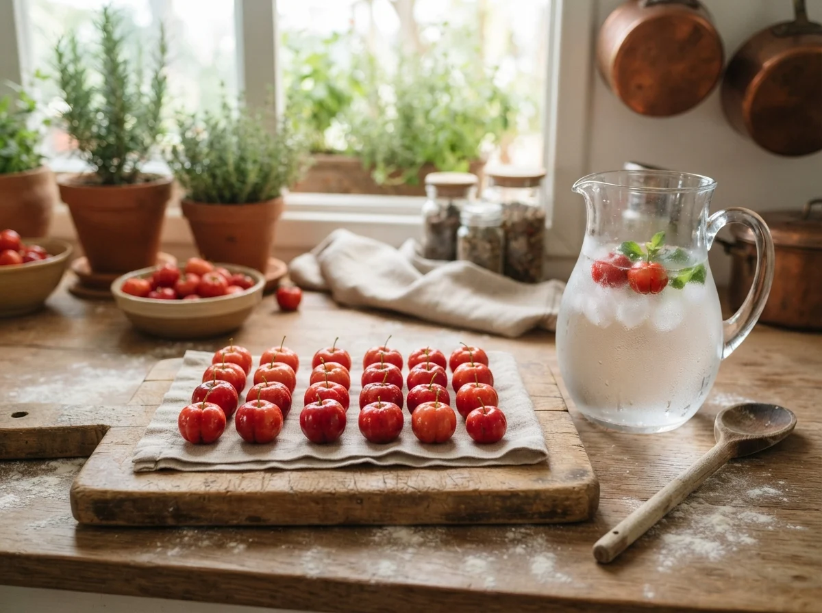 Suco de Acerola: Benefícios Impressionantes e Receita Perfeita - Preparo dos Ingredientes