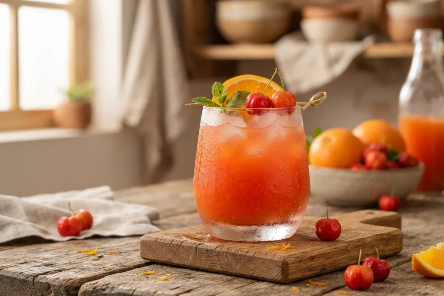 Suco de Acerola com Laranja: Refrescante, Vitamina C e Sabor Inconfundível